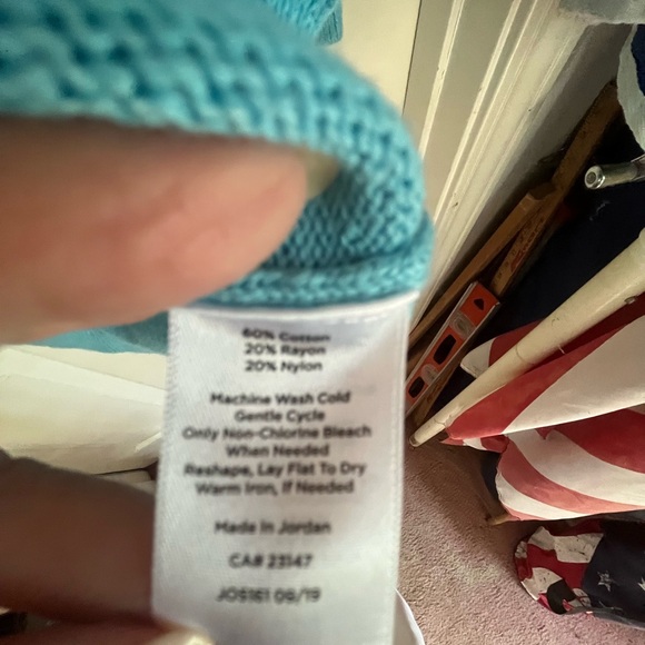 Talbots Long Sleeve Turquoise Sweater - Picture 5 of 9